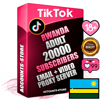 Professional Rwandan PREMIUM TikTok accounts of manual registration and farming for the ADULT niche with high trust history profile photos and videos — fully themed and optimized for ADULT advertising and promotion — 20000 niche-related live active subscribers 2018–2022 registration years Verified Email (included) + Cookie JSON for secure import and login to the account + User Agent + high-quality content filling (profile photo banner and videos). Fully ready for targeted campaigns and ad launches from any country. Perfectly holds ads without bans. Ideal for any earning schemes affiliate promotions and marketing projects. Quality unlimited IPv4 proxy server included.