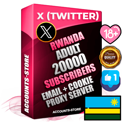 Professional Rwandan PREMIUM X (Twitter) accounts of manual registration and farming for the ADULT niche with high trust history photos and tweets — fully themed and optimized for ADULT advertising and promotion — 20000 niche-related live active followers 2009–2014 registration year Verified Email (Included) + Cookie JSON for secure import and login to the account + User Agent + High-quality filling (Photo Header Posts). Fully ready for targeted campaigns and ad launches from any country. Perfectly hold ads without bans. Ideal for any earning schemes affiliate promotions and marketing projects. Quality unlimited IPv4 proxy server included.