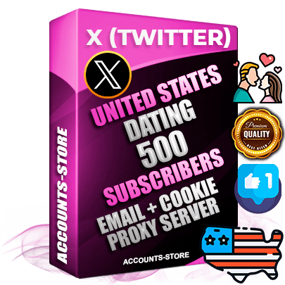 Professional American PREMIUM X (Twitter) accounts of manual registration and farming for the DATING niche with high trust history photos and tweets — fully themed and optimized for DATING advertising and promotion — 500 niche-related live active followers 2009–2014 registration year Verified Email (Included) + Cookie JSON for secure import and login to the account + User Agent + High-quality filling (Photo Header Posts). Fully ready for targeted campaigns and ad launches from any country. Perfectly hold ads without bans. Ideal for any earning schemes affiliate promotions and marketing projects. Quality unlimited IPv4 proxy server included.