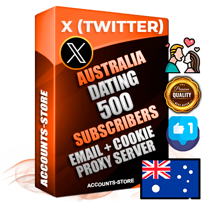 Professional Australian PREMIUM X (Twitter) accounts of manual registration and farming for the DATING niche with high trust history photos and tweets — fully themed and optimized for DATING advertising and promotion — 500 niche-related live active followers 2009–2014 registration year Verified Email (Included) + Cookie JSON for secure import and login to the account + User Agent + High-quality filling (Photo Header Posts). Fully ready for targeted campaigns and ad launches from any country. Perfectly hold ads without bans. Ideal for any earning schemes affiliate promotions and marketing projects. Quality unlimited IPv4 proxy server included.