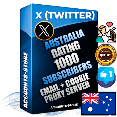Professional Australian PREMIUM X (Twitter) accounts of manual registration and farming for the DATING niche with high trust history photos and tweets — fully themed and optimized for DATING advertising and promotion — 1000 niche-related live active followers 2009–2014 registration year Verified Email (Included) + Cookie JSON for secure import and login to the account + User Agent + High-quality filling (Photo Header Posts). Fully ready for targeted campaigns and ad launches from any country. Perfectly hold ads without bans. Ideal for any earning schemes affiliate promotions and marketing projects. Quality unlimited IPv4 proxy server included. Professional Australian PREMIUM X (Twitter) accounts of manual registration and farming for the DATING niche with high trust history photos and tweets — fully themed and optimized for DATING advertising and promotion — 1000 niche-related live active followers 2009–2014 registration year Verified Email (Included) + Cookie JSON for secure import and login to the account + User Agent + High-quality filling (Photo Header Posts). Fully ready for targeted campaigns and ad launches from any country. Perfectly hold ads without bans. Ideal for any earning schemes affiliate promotions and marketing projects. Quality unlimited IPv4 proxy server included.