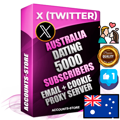 Professional Australian PREMIUM X (Twitter) accounts of manual registration and farming for the DATING niche with high trust history photos and tweets — fully themed and optimized for DATING advertising and promotion — 5000 niche-related live active followers 2009–2014 registration year Verified Email (Included) + Cookie JSON for secure import and login to the account + User Agent + High-quality filling (Photo Header Posts). Fully ready for targeted campaigns and ad launches from any country. Perfectly hold ads without bans. Ideal for any earning schemes affiliate promotions and marketing projects. Quality unlimited IPv4 proxy server included.