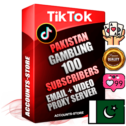 Professional Pakistani PREMIUM TikTok accounts of manual registration and farming for the GAMBLING niche with high trust history profile photos and videos — fully themed and optimized for GAMBLING advertising and promotion — 100 niche-related live active subscribers 2018–2022 registration years Verified Email (included) + Cookie JSON for secure import and login to the account + User Agent + high-quality content filling (profile photo banner and videos). Fully ready for targeted campaigns and ad launches from any country. Perfectly holds ads without bans. Ideal for any earning schemes affiliate promotions and marketing projects. Quality unlimited IPv4 proxy server included.
