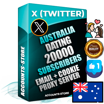 Professional Australian PREMIUM X (Twitter) accounts of manual registration and farming for the DATING niche with high trust history photos and tweets — fully themed and optimized for DATING advertising and promotion — 20000 niche-related live active followers 2009–2014 registration year Verified Email (Included) + Cookie JSON for secure import and login to the account + User Agent + High-quality filling (Photo Header Posts). Fully ready for targeted campaigns and ad launches from any country. Perfectly hold ads without bans. Ideal for any earning schemes affiliate promotions and marketing projects. Quality unlimited IPv4 proxy server included. Professional Australian PREMIUM X (Twitter) accounts of manual registration and farming for the DATING niche with high trust history photos and tweets — fully themed and optimized for DATING advertising and promotion — 20000 niche-related live active followers 2009–2014 registration year Verified Email (Included) + Cookie JSON for secure import and login to the account + User Agent + High-quality filling (Photo Header Posts). Fully ready for targeted campaigns and ad launches from any country. Perfectly hold ads without bans. Ideal for any earning schemes affiliate promotions and marketing projects. Quality unlimited IPv4 proxy server included.