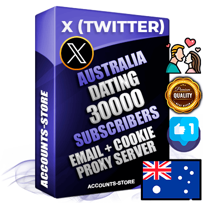 Professional Australian PREMIUM X (Twitter) accounts of manual registration and farming for the DATING niche with high trust history photos and tweets — fully themed and optimized for DATING advertising and promotion — 30000 niche-related live active followers 2009–2014 registration year Verified Email (Included) + Cookie JSON for secure import and login to the account + User Agent + High-quality filling (Photo Header Posts). Fully ready for targeted campaigns and ad launches from any country. Perfectly hold ads without bans. Ideal for any earning schemes affiliate promotions and marketing projects. Quality unlimited IPv4 proxy server included. Professional Australian PREMIUM X (Twitter) accounts of manual registration and farming for the DATING niche with high trust history photos and tweets — fully themed and optimized for DATING advertising and promotion — 30000 niche-related live active followers 2009–2014 registration year Verified Email (Included) + Cookie JSON for secure import and login to the account + User Agent + High-quality filling (Photo Header Posts). Fully ready for targeted campaigns and ad launches from any country. Perfectly hold ads without bans. Ideal for any earning schemes affiliate promotions and marketing projects. Quality unlimited IPv4 proxy server included.