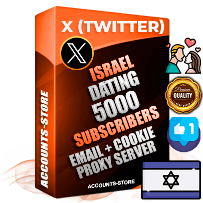 Professional Israeli PREMIUM X (Twitter) accounts of manual registration and farming for the DATING niche with high trust history photos and tweets — fully themed and optimized for DATING advertising and promotion — 5000 niche-related live active followers 2009–2014 registration year Verified Email (Included) + Cookie JSON for secure import and login to the account + User Agent + High-quality filling (Photo Header Posts). Fully ready for targeted campaigns and ad launches from any country. Perfectly hold ads without bans. Ideal for any earning schemes affiliate promotions and marketing projects. Quality unlimited IPv4 proxy server included. Professional Israeli PREMIUM X (Twitter) accounts of manual registration and farming for the DATING niche with high trust history photos and tweets — fully themed and optimized for DATING advertising and promotion — 5000 niche-related live active followers 2009–2014 registration year Verified Email (Included) + Cookie JSON for secure import and login to the account + User Agent + High-quality filling (Photo Header Posts). Fully ready for targeted campaigns and ad launches from any country. Perfectly hold ads without bans. Ideal for any earning schemes affiliate promotions and marketing projects. Quality unlimited IPv4 proxy server included.