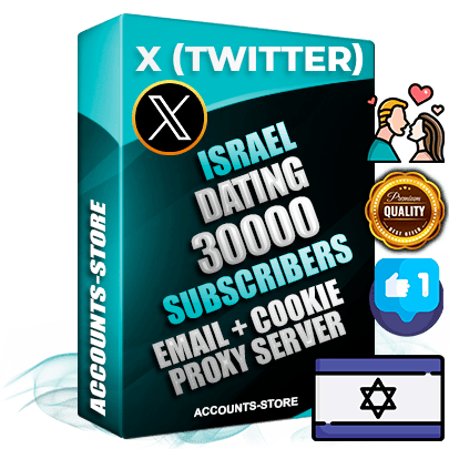 Professional Israeli PREMIUM X (Twitter) accounts of manual registration and farming for the DATING niche with high trust history photos and tweets — fully themed and optimized for DATING advertising and promotion — 30000 niche-related live active followers 2009–2014 registration year Verified Email (Included) + Cookie JSON for secure import and login to the account + User Agent + High-quality filling (Photo Header Posts). Fully ready for targeted campaigns and ad launches from any country. Perfectly hold ads without bans. Ideal for any earning schemes affiliate promotions and marketing projects. Quality unlimited IPv4 proxy server included. Professional Israeli PREMIUM X (Twitter) accounts of manual registration and farming for the DATING niche with high trust history photos and tweets — fully themed and optimized for DATING advertising and promotion — 30000 niche-related live active followers 2009–2014 registration year Verified Email (Included) + Cookie JSON for secure import and login to the account + User Agent + High-quality filling (Photo Header Posts). Fully ready for targeted campaigns and ad launches from any country. Perfectly hold ads without bans. Ideal for any earning schemes affiliate promotions and marketing projects. Quality unlimited IPv4 proxy server included.