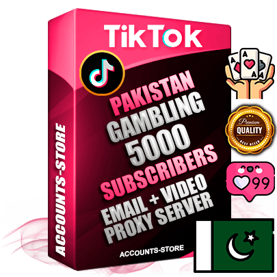 Professional Pakistani PREMIUM TikTok accounts of manual registration and farming for the GAMBLING niche with high trust history profile photos and videos — fully themed and optimized for GAMBLING advertising and promotion — 5000 niche-related live active subscribers 2018–2022 registration years Verified Email (included) + Cookie JSON for secure import and login to the account + User Agent + high-quality content filling (profile photo banner and videos). Fully ready for targeted campaigns and ad launches from any country. Perfectly holds ads without bans. Ideal for any earning schemes affiliate promotions and marketing projects. Quality unlimited IPv4 proxy server included. Professional Pakistani PREMIUM TikTok accounts of manual registration and farming for the GAMBLING niche with high trust history profile photos and videos — fully themed and optimized for GAMBLING advertising and promotion — 5000 niche-related live active subscribers 2018–2022 registration years Verified Email (included) + Cookie JSON for secure import and login to the account + User Agent + high-quality content filling (profile photo banner and videos). Fully ready for targeted campaigns and ad launches from any country. Perfectly holds ads without bans. Ideal for any earning schemes affiliate promotions and marketing projects. Quality unlimited IPv4 proxy server included.