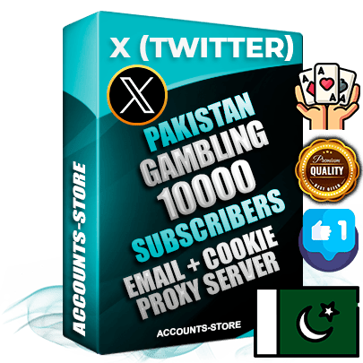 Professional Pakistani PREMIUM X (Twitter) accounts of manual registration and farming for the GAMBLING niche with high trust history photos and tweets — fully themed and optimized for GAMBLING advertising and promotion — 10000 niche-related live active followers 2009–2014 registration year Verified Email (Included) + Cookie JSON for secure import and login to the account + User Agent + High-quality filling (Photo Header Posts). Fully ready for targeted campaigns and ad launches from any country. Perfectly hold ads without bans. Ideal for any earning schemes affiliate promotions and marketing projects. Quality unlimited IPv4 proxy server included.
