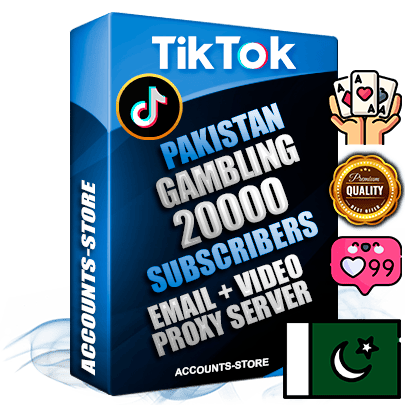 Professional Pakistani PREMIUM TikTok accounts of manual registration and farming for the GAMBLING niche with high trust history profile photos and videos — fully themed and optimized for GAMBLING advertising and promotion — 20000 niche-related live active subscribers 2018–2022 registration years Verified Email (included) + Cookie JSON for secure import and login to the account + User Agent + high-quality content filling (profile photo banner and videos). Fully ready for targeted campaigns and ad launches from any country. Perfectly holds ads without bans. Ideal for any earning schemes affiliate promotions and marketing projects. Quality unlimited IPv4 proxy server included. Professional Pakistani PREMIUM TikTok accounts of manual registration and farming for the GAMBLING niche with high trust history profile photos and videos — fully themed and optimized for GAMBLING advertising and promotion — 20000 niche-related live active subscribers 2018–2022 registration years Verified Email (included) + Cookie JSON for secure import and login to the account + User Agent + high-quality content filling (profile photo banner and videos). Fully ready for targeted campaigns and ad launches from any country. Perfectly holds ads without bans. Ideal for any earning schemes affiliate promotions and marketing projects. Quality unlimited IPv4 proxy server included.