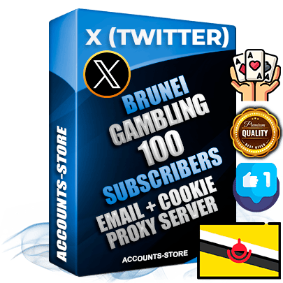 Professional Brunei PREMIUM X (Twitter) accounts of manual registration and farming for the GAMBLING niche with high trust history photos and tweets — fully themed and optimized for GAMBLING advertising and promotion — 100 niche-related live active followers 2009–2014 registration year Verified Email (Included) + Cookie JSON for secure import and login to the account + User Agent + High-quality filling (Photo Header Posts). Fully ready for targeted campaigns and ad launches from any country. Perfectly hold ads without bans. Ideal for any earning schemes affiliate promotions and marketing projects. Quality unlimited IPv4 proxy server included. Professional Brunei PREMIUM X (Twitter) accounts of manual registration and farming for the GAMBLING niche with high trust history photos and tweets — fully themed and optimized for GAMBLING advertising and promotion — 100 niche-related live active followers 2009–2014 registration year Verified Email (Included) + Cookie JSON for secure import and login to the account + User Agent + High-quality filling (Photo Header Posts). Fully ready for targeted campaigns and ad launches from any country. Perfectly hold ads without bans. Ideal for any earning schemes affiliate promotions and marketing projects. Quality unlimited IPv4 proxy server included.