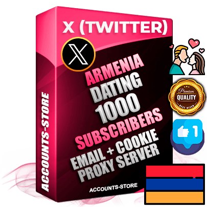 Professional Armenian PREMIUM X (Twitter) accounts of manual registration and farming for the DATING niche with high trust history photos and tweets — fully themed and optimized for DATING advertising and promotion — 1000 niche-related live active followers 2009–2014 registration year Verified Email (Included) + Cookie JSON for secure import and login to the account + User Agent + High-quality filling (Photo Header Posts). Fully ready for targeted campaigns and ad launches from any country. Perfectly hold ads without bans. Ideal for any earning schemes affiliate promotions and marketing projects. Quality unlimited IPv4 proxy server included.