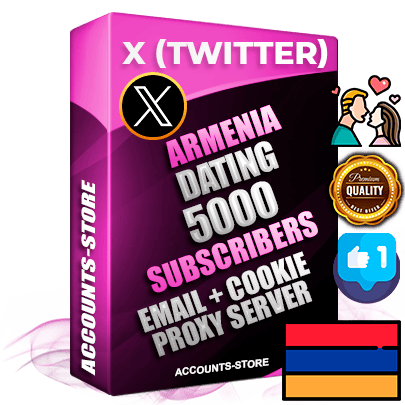 Professional Armenian PREMIUM X (Twitter) accounts of manual registration and farming for the DATING niche with high trust history photos and tweets — fully themed and optimized for DATING advertising and promotion — 5000 niche-related live active followers 2009–2014 registration year Verified Email (Included) + Cookie JSON for secure import and login to the account + User Agent + High-quality filling (Photo Header Posts). Fully ready for targeted campaigns and ad launches from any country. Perfectly hold ads without bans. Ideal for any earning schemes affiliate promotions and marketing projects. Quality unlimited IPv4 proxy server included. Professional Armenian PREMIUM X (Twitter) accounts of manual registration and farming for the DATING niche with high trust history photos and tweets — fully themed and optimized for DATING advertising and promotion — 5000 niche-related live active followers 2009–2014 registration year Verified Email (Included) + Cookie JSON for secure import and login to the account + User Agent + High-quality filling (Photo Header Posts). Fully ready for targeted campaigns and ad launches from any country. Perfectly hold ads without bans. Ideal for any earning schemes affiliate promotions and marketing projects. Quality unlimited IPv4 proxy server included.