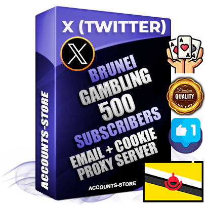 Professional Brunei PREMIUM X (Twitter) accounts of manual registration and farming for the GAMBLING niche with high trust history photos and tweets — fully themed and optimized for GAMBLING advertising and promotion — 500 niche-related live active followers 2009–2014 registration year Verified Email (Included) + Cookie JSON for secure import and login to the account + User Agent + High-quality filling (Photo Header Posts). Fully ready for targeted campaigns and ad launches from any country. Perfectly hold ads without bans. Ideal for any earning schemes affiliate promotions and marketing projects. Quality unlimited IPv4 proxy server included. Professional Brunei PREMIUM X (Twitter) accounts of manual registration and farming for the GAMBLING niche with high trust history photos and tweets — fully themed and optimized for GAMBLING advertising and promotion — 500 niche-related live active followers 2009–2014 registration year Verified Email (Included) + Cookie JSON for secure import and login to the account + User Agent + High-quality filling (Photo Header Posts). Fully ready for targeted campaigns and ad launches from any country. Perfectly hold ads without bans. Ideal for any earning schemes affiliate promotions and marketing projects. Quality unlimited IPv4 proxy server included.