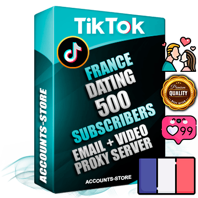 Professional French PREMIUM TikTok accounts of manual registration and farming for the DATING niche with high trust history profile photos and videos — fully themed and optimized for DATING advertising and promotion — 500 niche-related live active subscribers 2018–2022 registration years Verified Email (included) + Cookie JSON for secure import and login to the account + User Agent + high-quality content filling (profile photo banner and videos). Fully ready for targeted campaigns and ad launches from any country. Perfectly holds ads without bans. Ideal for any earning schemes affiliate promotions and marketing projects. Quality unlimited IPv4 proxy server included. Professional French PREMIUM TikTok accounts of manual registration and farming for the DATING niche with high trust history profile photos and videos — fully themed and optimized for DATING advertising and promotion — 500 niche-related live active subscribers 2018–2022 registration years Verified Email (included) + Cookie JSON for secure import and login to the account + User Agent + high-quality content filling (profile photo banner and videos). Fully ready for targeted campaigns and ad launches from any country. Perfectly holds ads without bans. Ideal for any earning schemes affiliate promotions and marketing projects. Quality unlimited IPv4 proxy server included.