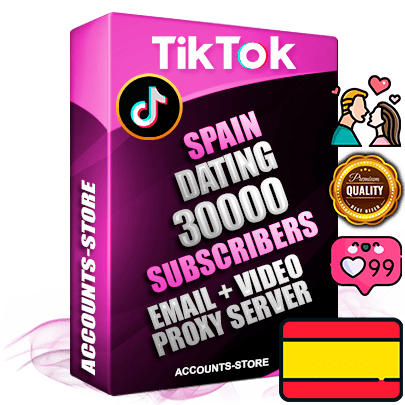 Professional Spanish PREMIUM TikTok accounts of manual registration and farming for the DATING niche with high trust history profile photos and videos — fully themed and optimized for DATING advertising and promotion — 30000 niche-related live active subscribers 2018–2022 registration years Verified Email (included) + Cookie JSON for secure import and login to the account + User Agent + high-quality content filling (profile photo banner and videos). Fully ready for targeted campaigns and ad launches from any country. Perfectly holds ads without bans. Ideal for any earning schemes affiliate promotions and marketing projects. Quality unlimited IPv4 proxy server included. Professional Spanish PREMIUM TikTok accounts of manual registration and farming for the DATING niche with high trust history profile photos and videos — fully themed and optimized for DATING advertising and promotion — 30000 niche-related live active subscribers 2018–2022 registration years Verified Email (included) + Cookie JSON for secure import and login to the account + User Agent + high-quality content filling (profile photo banner and videos). Fully ready for targeted campaigns and ad launches from any country. Perfectly holds ads without bans. Ideal for any earning schemes affiliate promotions and marketing projects. Quality unlimited IPv4 proxy server included.