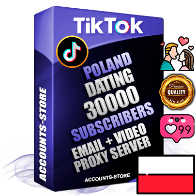 Professional Polish PREMIUM TikTok accounts of manual registration and farming for the DATING niche with high trust history profile photos and videos — fully themed and optimized for DATING advertising and promotion — 30000 niche-related live active subscribers 2018–2022 registration years Verified Email (included) + Cookie JSON for secure import and login to the account + User Agent + high-quality content filling (profile photo banner and videos). Fully ready for targeted campaigns and ad launches from any country. Perfectly holds ads without bans. Ideal for any earning schemes affiliate promotions and marketing projects. Quality unlimited IPv4 proxy server included.