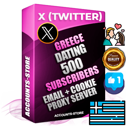Professional Greek PREMIUM X (Twitter) accounts of manual registration and farming for the DATING niche with high trust history photos and tweets — fully themed and optimized for DATING advertising and promotion — 500 niche-related live active followers 2009–2014 registration year Verified Email (Included) + Cookie JSON for secure import and login to the account + User Agent + High-quality filling (Photo Header Posts). Fully ready for targeted campaigns and ad launches from any country. Perfectly hold ads without bans. Ideal for any earning schemes affiliate promotions and marketing projects. Quality unlimited IPv4 proxy server included. Professional Greek PREMIUM X (Twitter) accounts of manual registration and farming for the DATING niche with high trust history photos and tweets — fully themed and optimized for DATING advertising and promotion — 500 niche-related live active followers 2009–2014 registration year Verified Email (Included) + Cookie JSON for secure import and login to the account + User Agent + High-quality filling (Photo Header Posts). Fully ready for targeted campaigns and ad launches from any country. Perfectly hold ads without bans. Ideal for any earning schemes affiliate promotions and marketing projects. Quality unlimited IPv4 proxy server included.