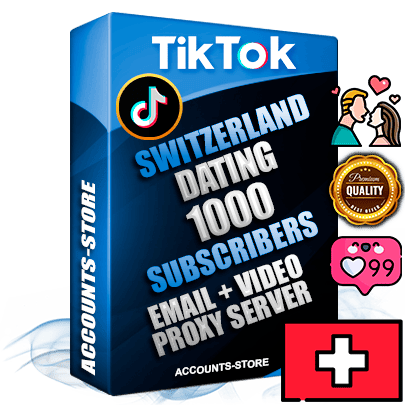 Professional Swiss PREMIUM TikTok accounts of manual registration and farming for the DATING niche with high trust history profile photos and videos — fully themed and optimized for DATING advertising and promotion — 1000 niche-related live active subscribers 2018–2022 registration years Verified Email (included) + Cookie JSON for secure import and login to the account + User Agent + high-quality content filling (profile photo banner and videos). Fully ready for targeted campaigns and ad launches from any country. Perfectly holds ads without bans. Ideal for any earning schemes affiliate promotions and marketing projects. Quality unlimited IPv4 proxy server included. Professional Swiss PREMIUM TikTok accounts of manual registration and farming for the DATING niche with high trust history profile photos and videos — fully themed and optimized for DATING advertising and promotion — 1000 niche-related live active subscribers 2018–2022 registration years Verified Email (included) + Cookie JSON for secure import and login to the account + User Agent + high-quality content filling (profile photo banner and videos). Fully ready for targeted campaigns and ad launches from any country. Perfectly holds ads without bans. Ideal for any earning schemes affiliate promotions and marketing projects. Quality unlimited IPv4 proxy server included.