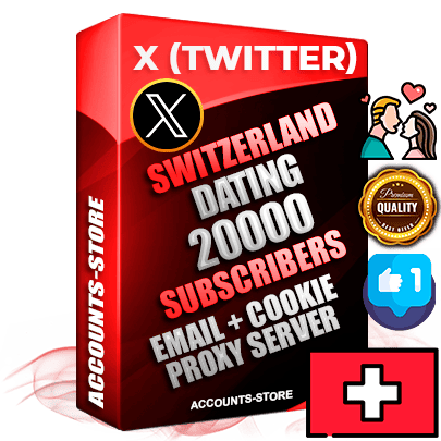 Professional Swiss PREMIUM X (Twitter) accounts of manual registration and farming for the DATING niche with high trust history photos and tweets — fully themed and optimized for DATING advertising and promotion — 20000 niche-related live active followers 2009–2014 registration year Verified Email (Included) + Cookie JSON for secure import and login to the account + User Agent + High-quality filling (Photo Header Posts). Fully ready for targeted campaigns and ad launches from any country. Perfectly hold ads without bans. Ideal for any earning schemes affiliate promotions and marketing projects. Quality unlimited IPv4 proxy server included.