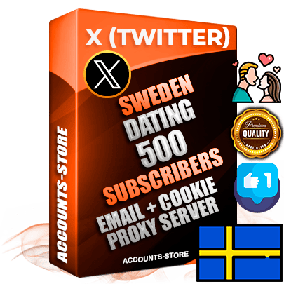 Professional Swedish PREMIUM X (Twitter) accounts of manual registration and farming for the DATING niche with high trust history photos and tweets — fully themed and optimized for DATING advertising and promotion — 500 niche-related live active followers 2009–2014 registration year Verified Email (Included) + Cookie JSON for secure import and login to the account + User Agent + High-quality filling (Photo Header Posts). Fully ready for targeted campaigns and ad launches from any country. Perfectly hold ads without bans. Ideal for any earning schemes affiliate promotions and marketing projects. Quality unlimited IPv4 proxy server included.