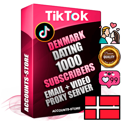 Professional Danish PREMIUM TikTok accounts of manual registration and farming for the DATING niche with high trust history profile photos and videos — fully themed and optimized for DATING advertising and promotion — 1000 niche-related live active subscribers 2018–2022 registration years Verified Email (included) + Cookie JSON for secure import and login to the account + User Agent + high-quality content filling (profile photo banner and videos). Fully ready for targeted campaigns and ad launches from any country. Perfectly holds ads without bans. Ideal for any earning schemes affiliate promotions and marketing projects. Quality unlimited IPv4 proxy server included.