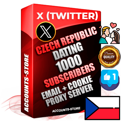 Professional Czech PREMIUM X (Twitter) accounts of manual registration and farming for the DATING niche with high trust history photos and tweets — fully themed and optimized for DATING advertising and promotion — 1000 niche-related live active followers 2009–2014 registration year Verified Email (Included) + Cookie JSON for secure import and login to the account + User Agent + High-quality filling (Photo Header Posts). Fully ready for targeted campaigns and ad launches from any country. Perfectly hold ads without bans. Ideal for any earning schemes affiliate promotions and marketing projects. Quality unlimited IPv4 proxy server included.