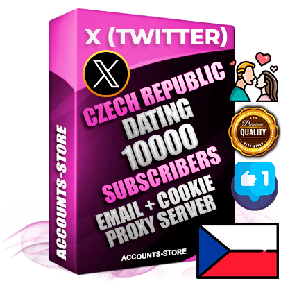 Professional Czech PREMIUM X (Twitter) accounts of manual registration and farming for the DATING niche with high trust history photos and tweets — fully themed and optimized for DATING advertising and promotion — 10000 niche-related live active followers 2009–2014 registration year Verified Email (Included) + Cookie JSON for secure import and login to the account + User Agent + High-quality filling (Photo Header Posts). Fully ready for targeted campaigns and ad launches from any country. Perfectly hold ads without bans. Ideal for any earning schemes affiliate promotions and marketing projects. Quality unlimited IPv4 proxy server included. Professional Czech PREMIUM X (Twitter) accounts of manual registration and farming for the DATING niche with high trust history photos and tweets — fully themed and optimized for DATING advertising and promotion — 10000 niche-related live active followers 2009–2014 registration year Verified Email (Included) + Cookie JSON for secure import and login to the account + User Agent + High-quality filling (Photo Header Posts). Fully ready for targeted campaigns and ad launches from any country. Perfectly hold ads without bans. Ideal for any earning schemes affiliate promotions and marketing projects. Quality unlimited IPv4 proxy server included.