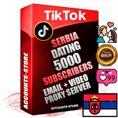 Professional Serbian PREMIUM TikTok accounts of manual registration and farming for the DATING niche with high trust history profile photos and videos — fully themed and optimized for DATING advertising and promotion — 5000 niche-related live active subscribers 2018–2022 registration years Verified Email (included) + Cookie JSON for secure import and login to the account + User Agent + high-quality content filling (profile photo banner and videos). Fully ready for targeted campaigns and ad launches from any country. Perfectly holds ads without bans. Ideal for any earning schemes affiliate promotions and marketing projects. Quality unlimited IPv4 proxy server included.