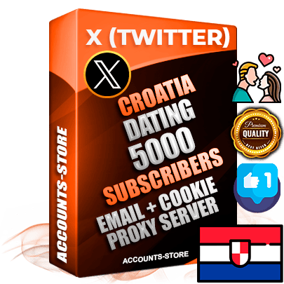 Professional Croatian PREMIUM X (Twitter) accounts of manual registration and farming for the DATING niche with high trust history photos and tweets — fully themed and optimized for DATING advertising and promotion — 5000 niche-related live active followers 2009–2014 registration year Verified Email (Included) + Cookie JSON for secure import and login to the account + User Agent + High-quality filling (Photo Header Posts). Fully ready for targeted campaigns and ad launches from any country. Perfectly hold ads without bans. Ideal for any earning schemes affiliate promotions and marketing projects. Quality unlimited IPv4 proxy server included. Professional Croatian PREMIUM X (Twitter) accounts of manual registration and farming for the DATING niche with high trust history photos and tweets — fully themed and optimized for DATING advertising and promotion — 5000 niche-related live active followers 2009–2014 registration year Verified Email (Included) + Cookie JSON for secure import and login to the account + User Agent + High-quality filling (Photo Header Posts). Fully ready for targeted campaigns and ad launches from any country. Perfectly hold ads without bans. Ideal for any earning schemes affiliate promotions and marketing projects. Quality unlimited IPv4 proxy server included.