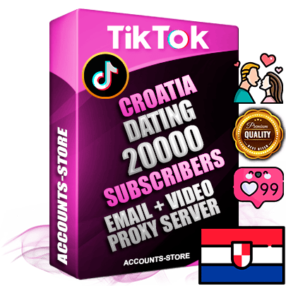 Professional Croatian PREMIUM TikTok accounts of manual registration and farming for the DATING niche with high trust history profile photos and videos — fully themed and optimized for DATING advertising and promotion — 20000 niche-related live active subscribers 2018–2022 registration years Verified Email (included) + Cookie JSON for secure import and login to the account + User Agent + high-quality content filling (profile photo banner and videos). Fully ready for targeted campaigns and ad launches from any country. Perfectly holds ads without bans. Ideal for any earning schemes affiliate promotions and marketing projects. Quality unlimited IPv4 proxy server included.