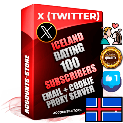 Professional Icelandic PREMIUM X (Twitter) accounts of manual registration and farming for the DATING niche with high trust history photos and tweets — fully themed and optimized for DATING advertising and promotion — 100 niche-related live active followers 2009–2014 registration year Verified Email (Included) + Cookie JSON for secure import and login to the account + User Agent + High-quality filling (Photo Header Posts). Fully ready for targeted campaigns and ad launches from any country. Perfectly hold ads without bans. Ideal for any earning schemes affiliate promotions and marketing projects. Quality unlimited IPv4 proxy server included.
