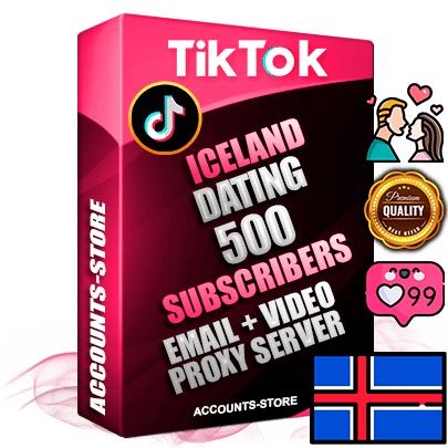 Professional Icelandic PREMIUM TikTok accounts of manual registration and farming for the DATING niche with high trust history profile photos and videos — fully themed and optimized for DATING advertising and promotion — 500 niche-related live active subscribers 2018–2022 registration years Verified Email (included) + Cookie JSON for secure import and login to the account + User Agent + high-quality content filling (profile photo banner and videos). Fully ready for targeted campaigns and ad launches from any country. Perfectly holds ads without bans. Ideal for any earning schemes affiliate promotions and marketing projects. Quality unlimited IPv4 proxy server included.