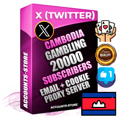 Professional Cambodian PREMIUM X (Twitter) accounts of manual registration and farming for the GAMBLING niche with high trust history photos and tweets — fully themed and optimized for GAMBLING advertising and promotion — 20000 niche-related live active followers 2009–2014 registration year Verified Email (Included) + Cookie JSON for secure import and login to the account + User Agent + High-quality filling (Photo Header Posts). Fully ready for targeted campaigns and ad launches from any country. Perfectly hold ads without bans. Ideal for any earning schemes affiliate promotions and marketing projects. Quality unlimited IPv4 proxy server included. Professional Cambodian PREMIUM X (Twitter) accounts of manual registration and farming for the GAMBLING niche with high trust history photos and tweets — fully themed and optimized for GAMBLING advertising and promotion — 20000 niche-related live active followers 2009–2014 registration year Verified Email (Included) + Cookie JSON for secure import and login to the account + User Agent + High-quality filling (Photo Header Posts). Fully ready for targeted campaigns and ad launches from any country. Perfectly hold ads without bans. Ideal for any earning schemes affiliate promotions and marketing projects. Quality unlimited IPv4 proxy server included.