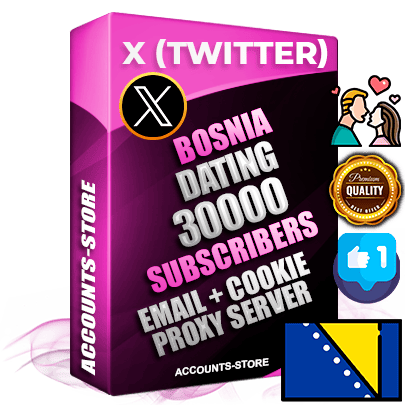 Professional Bosnian PREMIUM X (Twitter) accounts of manual registration and farming for the DATING niche with high trust history photos and tweets — fully themed and optimized for DATING advertising and promotion — 30000 niche-related live active followers 2009–2014 registration year Verified Email (Included) + Cookie JSON for secure import and login to the account + User Agent + High-quality filling (Photo Header Posts). Fully ready for targeted campaigns and ad launches from any country. Perfectly hold ads without bans. Ideal for any earning schemes affiliate promotions and marketing projects. Quality unlimited IPv4 proxy server included. Professional Bosnian PREMIUM X (Twitter) accounts of manual registration and farming for the DATING niche with high trust history photos and tweets — fully themed and optimized for DATING advertising and promotion — 30000 niche-related live active followers 2009–2014 registration year Verified Email (Included) + Cookie JSON for secure import and login to the account + User Agent + High-quality filling (Photo Header Posts). Fully ready for targeted campaigns and ad launches from any country. Perfectly hold ads without bans. Ideal for any earning schemes affiliate promotions and marketing projects. Quality unlimited IPv4 proxy server included.