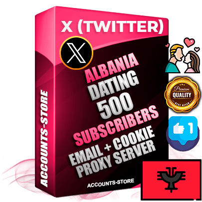 Professional Albanian PREMIUM X (Twitter) accounts of manual registration and farming for the DATING niche with high trust history photos and tweets — fully themed and optimized for DATING advertising and promotion — 500 niche-related live active followers 2009–2014 registration year Verified Email (Included) + Cookie JSON for secure import and login to the account + User Agent + High-quality filling (Photo Header Posts). Fully ready for targeted campaigns and ad launches from any country. Perfectly hold ads without bans. Ideal for any earning schemes affiliate promotions and marketing projects. Quality unlimited IPv4 proxy server included. Professional Albanian PREMIUM X (Twitter) accounts of manual registration and farming for the DATING niche with high trust history photos and tweets — fully themed and optimized for DATING advertising and promotion — 500 niche-related live active followers 2009–2014 registration year Verified Email (Included) + Cookie JSON for secure import and login to the account + User Agent + High-quality filling (Photo Header Posts). Fully ready for targeted campaigns and ad launches from any country. Perfectly hold ads without bans. Ideal for any earning schemes affiliate promotions and marketing projects. Quality unlimited IPv4 proxy server included.