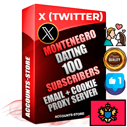 Professional Montenegrin PREMIUM X (Twitter) accounts of manual registration and farming for the DATING niche with high trust history photos and tweets — fully themed and optimized for DATING advertising and promotion — 100 niche-related live active followers 2009–2014 registration year Verified Email (Included) + Cookie JSON for secure import and login to the account + User Agent + High-quality filling (Photo Header Posts). Fully ready for targeted campaigns and ad launches from any country. Perfectly hold ads without bans. Ideal for any earning schemes affiliate promotions and marketing projects. Quality unlimited IPv4 proxy server included. Professional Montenegrin PREMIUM X (Twitter) accounts of manual registration and farming for the DATING niche with high trust history photos and tweets — fully themed and optimized for DATING advertising and promotion — 100 niche-related live active followers 2009–2014 registration year Verified Email (Included) + Cookie JSON for secure import and login to the account + User Agent + High-quality filling (Photo Header Posts). Fully ready for targeted campaigns and ad launches from any country. Perfectly hold ads without bans. Ideal for any earning schemes affiliate promotions and marketing projects. Quality unlimited IPv4 proxy server included.