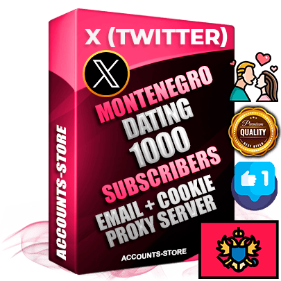 Professional Montenegrin PREMIUM X (Twitter) accounts of manual registration and farming for the DATING niche with high trust history photos and tweets — fully themed and optimized for DATING advertising and promotion — 1000 niche-related live active followers 2009–2014 registration year Verified Email (Included) + Cookie JSON for secure import and login to the account + User Agent + High-quality filling (Photo Header Posts). Fully ready for targeted campaigns and ad launches from any country. Perfectly hold ads without bans. Ideal for any earning schemes affiliate promotions and marketing projects. Quality unlimited IPv4 proxy server included. Professional Montenegrin PREMIUM X (Twitter) accounts of manual registration and farming for the DATING niche with high trust history photos and tweets — fully themed and optimized for DATING advertising and promotion — 1000 niche-related live active followers 2009–2014 registration year Verified Email (Included) + Cookie JSON for secure import and login to the account + User Agent + High-quality filling (Photo Header Posts). Fully ready for targeted campaigns and ad launches from any country. Perfectly hold ads without bans. Ideal for any earning schemes affiliate promotions and marketing projects. Quality unlimited IPv4 proxy server included.