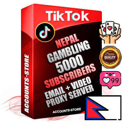 Professional Nepalese PREMIUM TikTok accounts of manual registration and farming for the GAMBLING niche with high trust history profile photos and videos — fully themed and optimized for GAMBLING advertising and promotion — 5000 niche-related live active subscribers 2018–2022 registration years Verified Email (included) + Cookie JSON for secure import and login to the account + User Agent + high-quality content filling (profile photo banner and videos). Fully ready for targeted campaigns and ad launches from any country. Perfectly holds ads without bans. Ideal for any earning schemes affiliate promotions and marketing projects. Quality unlimited IPv4 proxy server included.