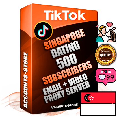 Professional Singapore PREMIUM TikTok accounts of manual registration and farming for the DATING niche with high trust history profile photos and videos — fully themed and optimized for DATING advertising and promotion — 500 niche-related live active subscribers 2018–2022 registration years Verified Email (included) + Cookie JSON for secure import and login to the account + User Agent + high-quality content filling (profile photo banner and videos). Fully ready for targeted campaigns and ad launches from any country. Perfectly holds ads without bans. Ideal for any earning schemes affiliate promotions and marketing projects. Quality unlimited IPv4 proxy server included. Professional Singapore PREMIUM TikTok accounts of manual registration and farming for the DATING niche with high trust history profile photos and videos — fully themed and optimized for DATING advertising and promotion — 500 niche-related live active subscribers 2018–2022 registration years Verified Email (included) + Cookie JSON for secure import and login to the account + User Agent + high-quality content filling (profile photo banner and videos). Fully ready for targeted campaigns and ad launches from any country. Perfectly holds ads without bans. Ideal for any earning schemes affiliate promotions and marketing projects. Quality unlimited IPv4 proxy server included.