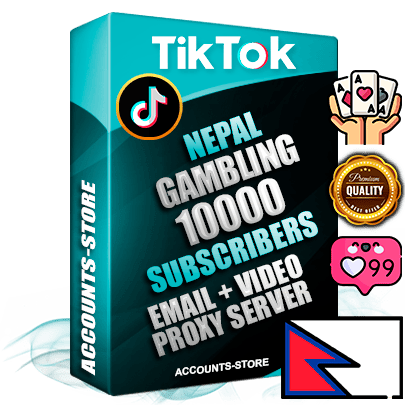 Professional Nepalese PREMIUM TikTok accounts of manual registration and farming for the GAMBLING niche with high trust history profile photos and videos — fully themed and optimized for GAMBLING advertising and promotion — 10000 niche-related live active subscribers 2018–2022 registration years Verified Email (included) + Cookie JSON for secure import and login to the account + User Agent + high-quality content filling (profile photo banner and videos). Fully ready for targeted campaigns and ad launches from any country. Perfectly holds ads without bans. Ideal for any earning schemes affiliate promotions and marketing projects. Quality unlimited IPv4 proxy server included.