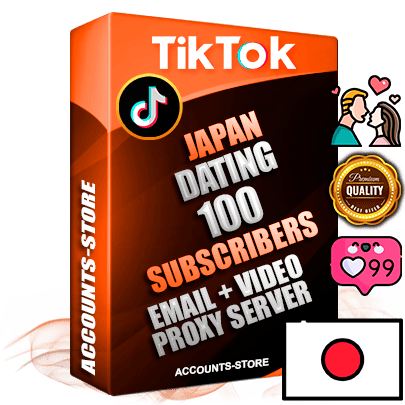 Professional Japanese PREMIUM TikTok accounts of manual registration and farming for the DATING niche with high trust history profile photos and videos — fully themed and optimized for DATING advertising and promotion — 100 niche-related live active subscribers 2018–2022 registration years Verified Email (included) + Cookie JSON for secure import and login to the account + User Agent + high-quality content filling (profile photo banner and videos). Fully ready for targeted campaigns and ad launches from any country. Perfectly holds ads without bans. Ideal for any earning schemes affiliate promotions and marketing projects. Quality unlimited IPv4 proxy server included.