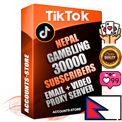 Professional Nepalese PREMIUM TikTok accounts of manual registration and farming for the GAMBLING niche with high trust history profile photos and videos — fully themed and optimized for GAMBLING advertising and promotion — 30000 niche-related live active subscribers 2018–2022 registration years Verified Email (included) + Cookie JSON for secure import and login to the account + User Agent + high-quality content filling (profile photo banner and videos). Fully ready for targeted campaigns and ad launches from any country. Perfectly holds ads without bans. Ideal for any earning schemes affiliate promotions and marketing projects. Quality unlimited IPv4 proxy server included.