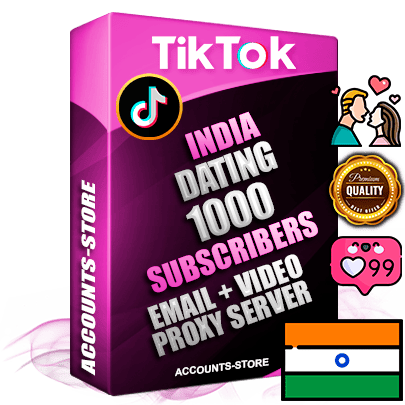 Professional Indian PREMIUM TikTok accounts of manual registration and farming for the DATING niche with high trust history profile photos and videos — fully themed and optimized for DATING advertising and promotion — 1000 niche-related live active subscribers 2018–2022 registration years Verified Email (included) + Cookie JSON for secure import and login to the account + User Agent + high-quality content filling (profile photo banner and videos). Fully ready for targeted campaigns and ad launches from any country. Perfectly holds ads without bans. Ideal for any earning schemes affiliate promotions and marketing projects. Quality unlimited IPv4 proxy server included.