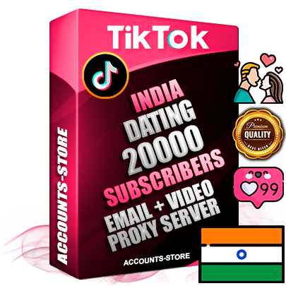 Professional Indian PREMIUM TikTok accounts of manual registration and farming for the DATING niche with high trust history profile photos and videos — fully themed and optimized for DATING advertising and promotion — 20000 niche-related live active subscribers 2018–2022 registration years Verified Email (included) + Cookie JSON for secure import and login to the account + User Agent + high-quality content filling (profile photo banner and videos). Fully ready for targeted campaigns and ad launches from any country. Perfectly holds ads without bans. Ideal for any earning schemes affiliate promotions and marketing projects. Quality unlimited IPv4 proxy server included. Professional Indian PREMIUM TikTok accounts of manual registration and farming for the DATING niche with high trust history profile photos and videos — fully themed and optimized for DATING advertising and promotion — 20000 niche-related live active subscribers 2018–2022 registration years Verified Email (included) + Cookie JSON for secure import and login to the account + User Agent + high-quality content filling (profile photo banner and videos). Fully ready for targeted campaigns and ad launches from any country. Perfectly holds ads without bans. Ideal for any earning schemes affiliate promotions and marketing projects. Quality unlimited IPv4 proxy server included.