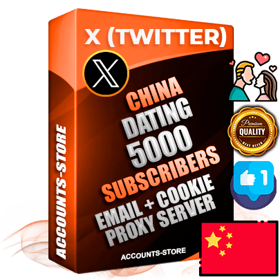 Professional Chinese PREMIUM X (Twitter) accounts of manual registration and farming for the DATING niche with high trust history photos and tweets — fully themed and optimized for DATING advertising and promotion — 5000 niche-related live active followers 2009–2014 registration year Verified Email (Included) + Cookie JSON for secure import and login to the account + User Agent + High-quality filling (Photo Header Posts). Fully ready for targeted campaigns and ad launches from any country. Perfectly hold ads without bans. Ideal for any earning schemes affiliate promotions and marketing projects. Quality unlimited IPv4 proxy server included. Professional Chinese PREMIUM X (Twitter) accounts of manual registration and farming for the DATING niche with high trust history photos and tweets — fully themed and optimized for DATING advertising and promotion — 5000 niche-related live active followers 2009–2014 registration year Verified Email (Included) + Cookie JSON for secure import and login to the account + User Agent + High-quality filling (Photo Header Posts). Fully ready for targeted campaigns and ad launches from any country. Perfectly hold ads without bans. Ideal for any earning schemes affiliate promotions and marketing projects. Quality unlimited IPv4 proxy server included.