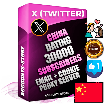 Professional Chinese PREMIUM X (Twitter) accounts of manual registration and farming for the DATING niche with high trust history photos and tweets — fully themed and optimized for DATING advertising and promotion — 30000 niche-related live active followers 2009–2014 registration year Verified Email (Included) + Cookie JSON for secure import and login to the account + User Agent + High-quality filling (Photo Header Posts). Fully ready for targeted campaigns and ad launches from any country. Perfectly hold ads without bans. Ideal for any earning schemes affiliate promotions and marketing projects. Quality unlimited IPv4 proxy server included. Professional Chinese PREMIUM X (Twitter) accounts of manual registration and farming for the DATING niche with high trust history photos and tweets — fully themed and optimized for DATING advertising and promotion — 30000 niche-related live active followers 2009–2014 registration year Verified Email (Included) + Cookie JSON for secure import and login to the account + User Agent + High-quality filling (Photo Header Posts). Fully ready for targeted campaigns and ad launches from any country. Perfectly hold ads without bans. Ideal for any earning schemes affiliate promotions and marketing projects. Quality unlimited IPv4 proxy server included.