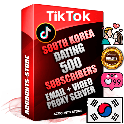 Professional Korean PREMIUM TikTok accounts of manual registration and farming for the DATING niche with high trust history profile photos and videos — fully themed and optimized for DATING advertising and promotion — 500 niche-related live active subscribers 2018–2022 registration years Verified Email (included) + Cookie JSON for secure import and login to the account + User Agent + high-quality content filling (profile photo banner and videos). Fully ready for targeted campaigns and ad launches from any country. Perfectly holds ads without bans. Ideal for any earning schemes affiliate promotions and marketing projects. Quality unlimited IPv4 proxy server included.