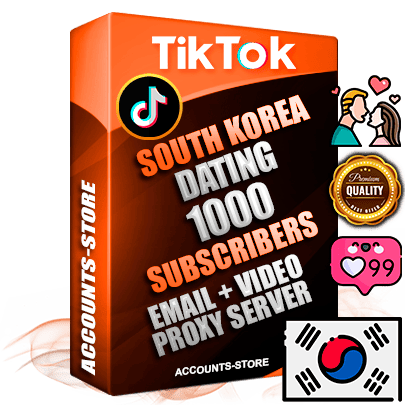 Professional Korean PREMIUM TikTok accounts of manual registration and farming for the DATING niche with high trust history profile photos and videos — fully themed and optimized for DATING advertising and promotion — 1000 niche-related live active subscribers 2018–2022 registration years Verified Email (included) + Cookie JSON for secure import and login to the account + User Agent + high-quality content filling (profile photo banner and videos). Fully ready for targeted campaigns and ad launches from any country. Perfectly holds ads without bans. Ideal for any earning schemes affiliate promotions and marketing projects. Quality unlimited IPv4 proxy server included. Professional Korean PREMIUM TikTok accounts of manual registration and farming for the DATING niche with high trust history profile photos and videos — fully themed and optimized for DATING advertising and promotion — 1000 niche-related live active subscribers 2018–2022 registration years Verified Email (included) + Cookie JSON for secure import and login to the account + User Agent + high-quality content filling (profile photo banner and videos). Fully ready for targeted campaigns and ad launches from any country. Perfectly holds ads without bans. Ideal for any earning schemes affiliate promotions and marketing projects. Quality unlimited IPv4 proxy server included.