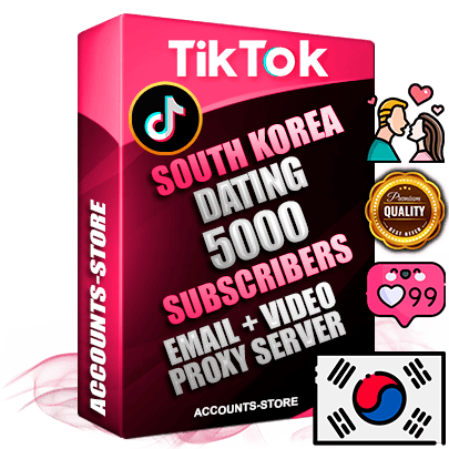 Professional Korean PREMIUM TikTok accounts of manual registration and farming for the DATING niche with high trust history profile photos and videos — fully themed and optimized for DATING advertising and promotion — 5000 niche-related live active subscribers 2018–2022 registration years Verified Email (included) + Cookie JSON for secure import and login to the account + User Agent + high-quality content filling (profile photo banner and videos). Fully ready for targeted campaigns and ad launches from any country. Perfectly holds ads without bans. Ideal for any earning schemes affiliate promotions and marketing projects. Quality unlimited IPv4 proxy server included. Professional Korean PREMIUM TikTok accounts of manual registration and farming for the DATING niche with high trust history profile photos and videos — fully themed and optimized for DATING advertising and promotion — 5000 niche-related live active subscribers 2018–2022 registration years Verified Email (included) + Cookie JSON for secure import and login to the account + User Agent + high-quality content filling (profile photo banner and videos). Fully ready for targeted campaigns and ad launches from any country. Perfectly holds ads without bans. Ideal for any earning schemes affiliate promotions and marketing projects. Quality unlimited IPv4 proxy server included.